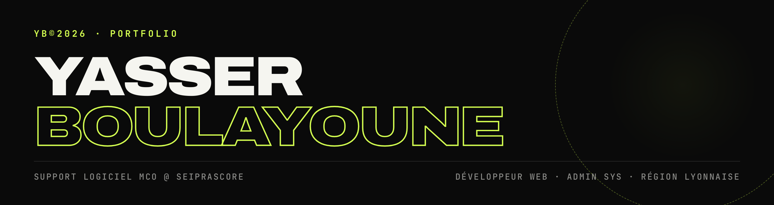 Yasser Boulayoune : support logiciel MCO chez SeipraScore, développeur web et admin sys